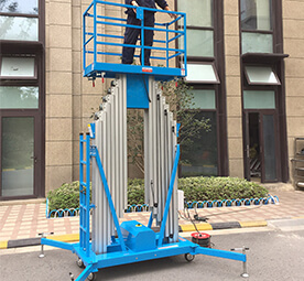 Double Mast Aluminum Alloy Lift Platform